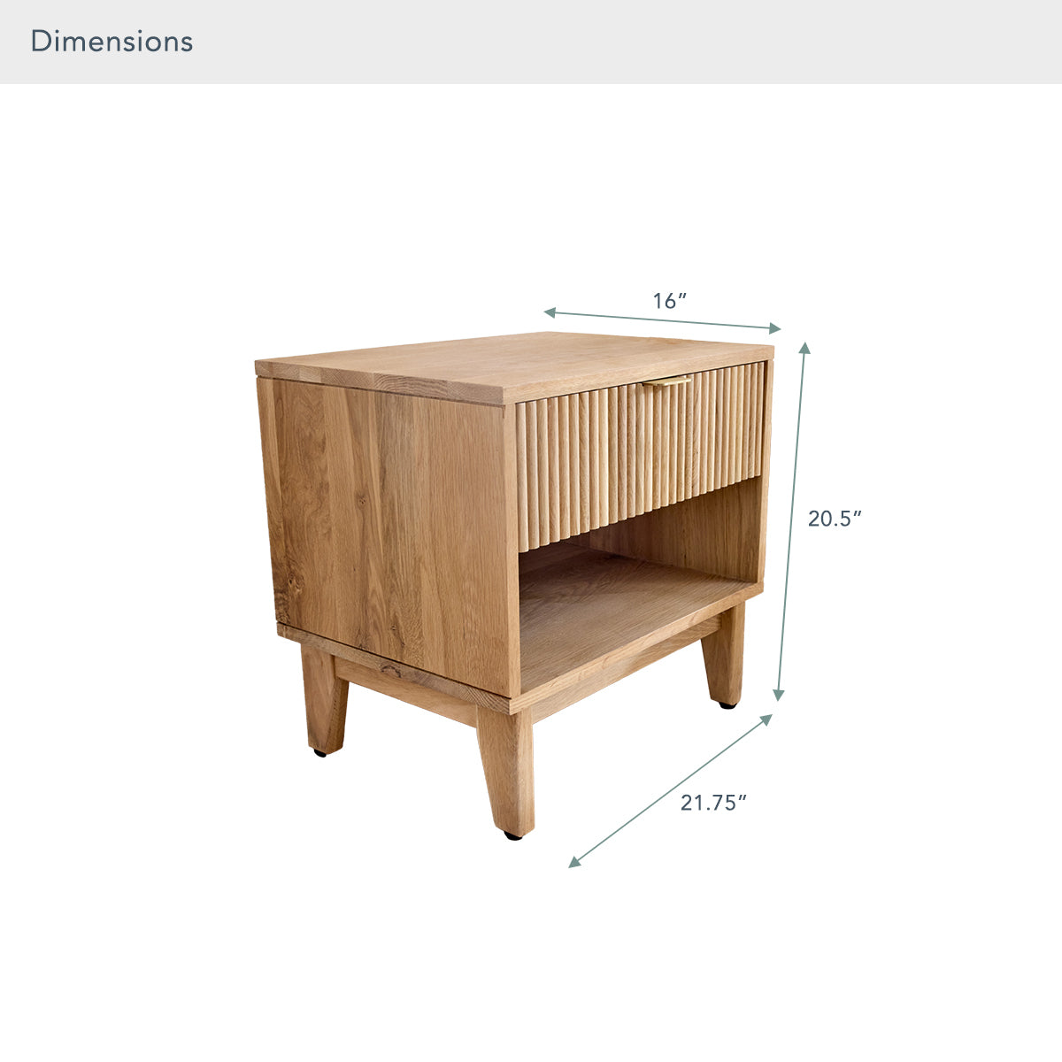 Adelano FSC®-Certified White Oak Nightstand