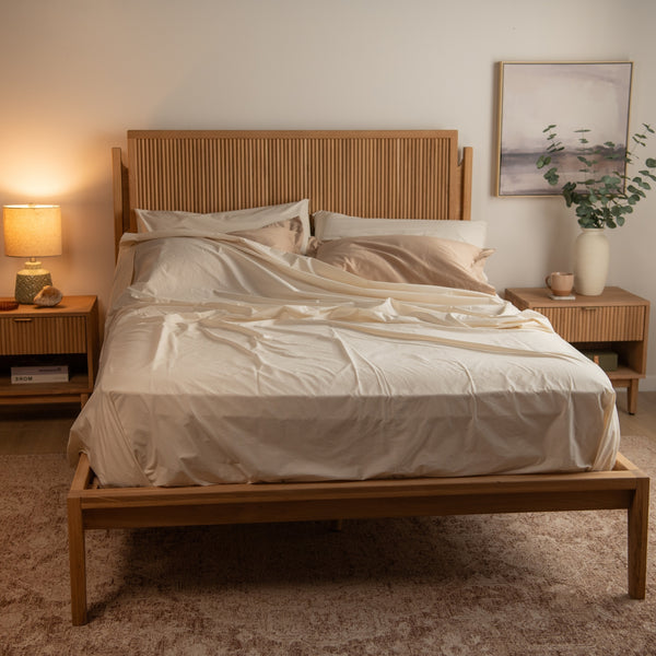 Organic Cotton Sateen Sheets & Pillowcases