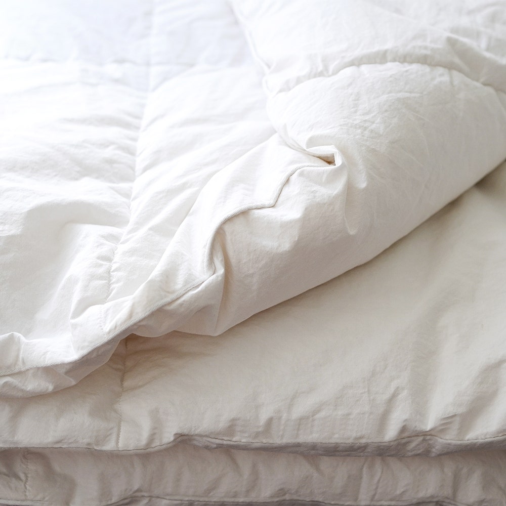 Down Duvet Insert Comforter with Organic Cotton Fabric
