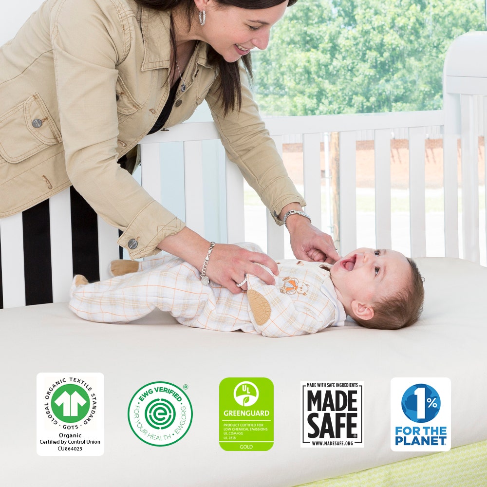 Naturepedic organic waterproof fitted crib pad 2025