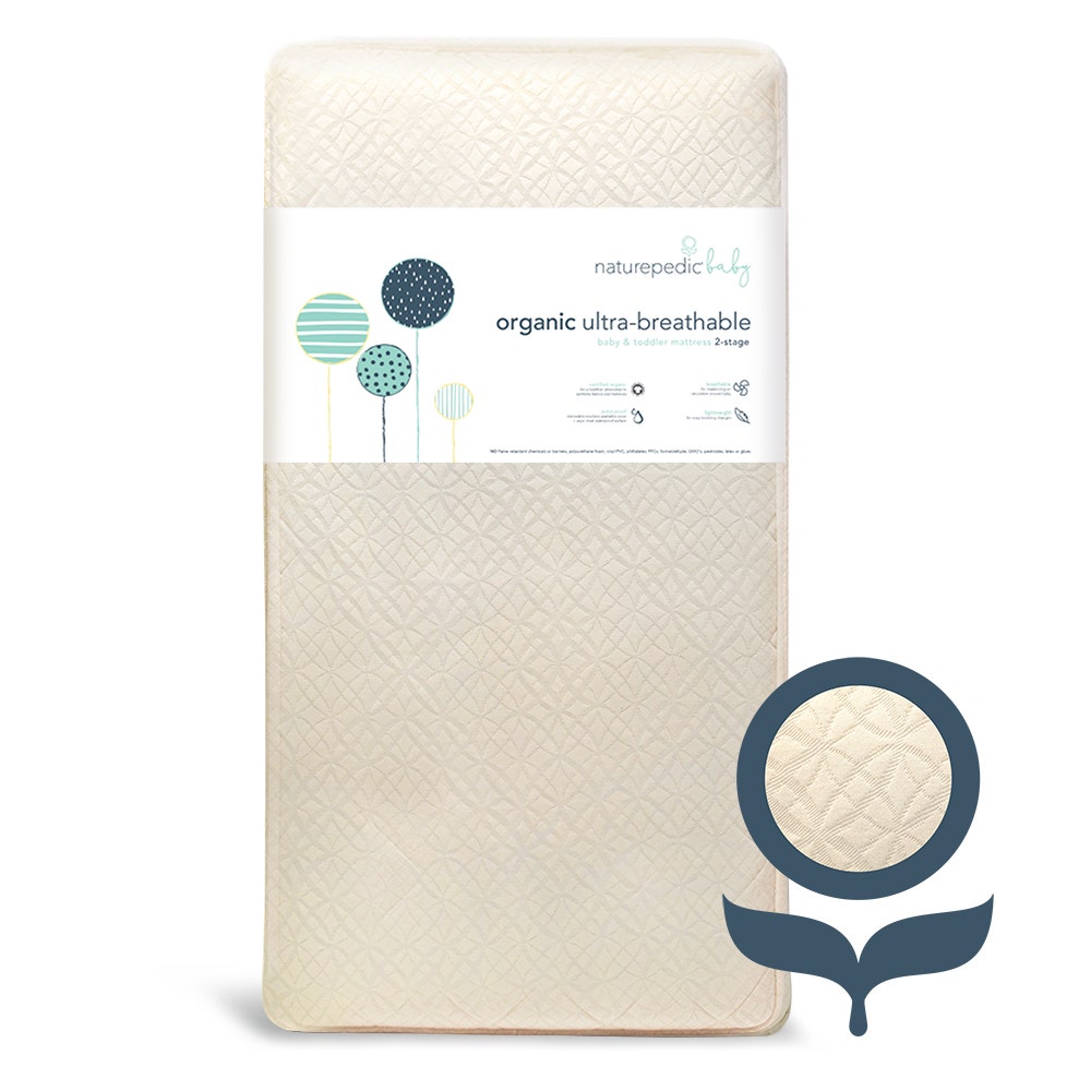 Organic Breathable Ultra Baby Crib Mattress (2-Stage)