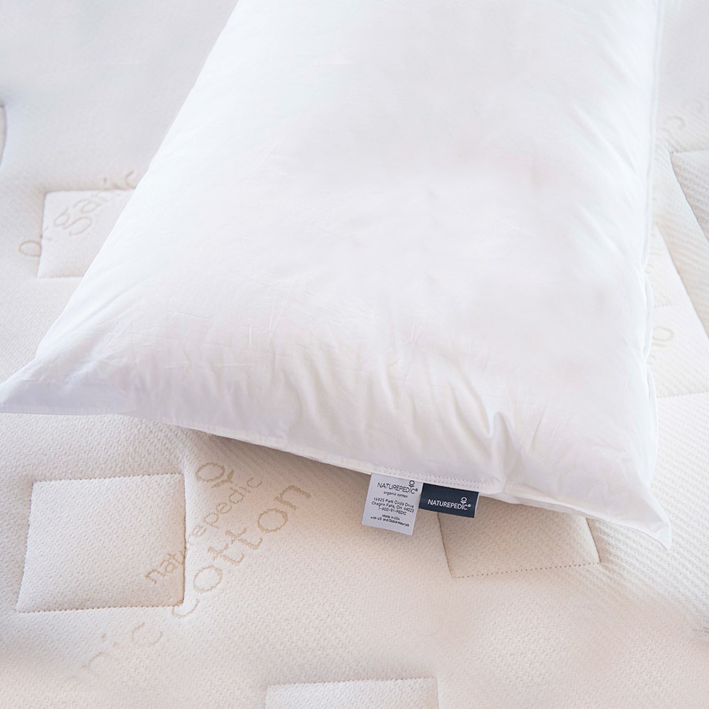 Down Pillow with Organic Cotton Fabric