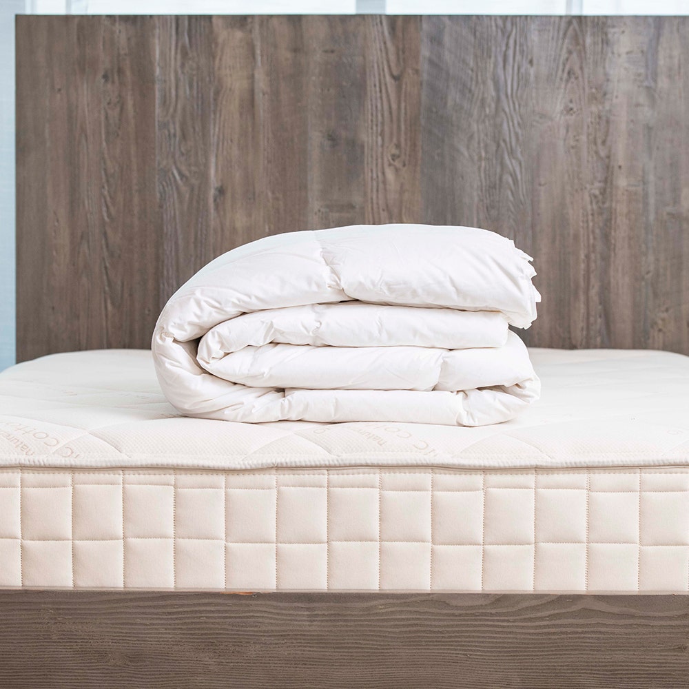 Down Duvet Insert Comforter with Organic Cotton Fabric
