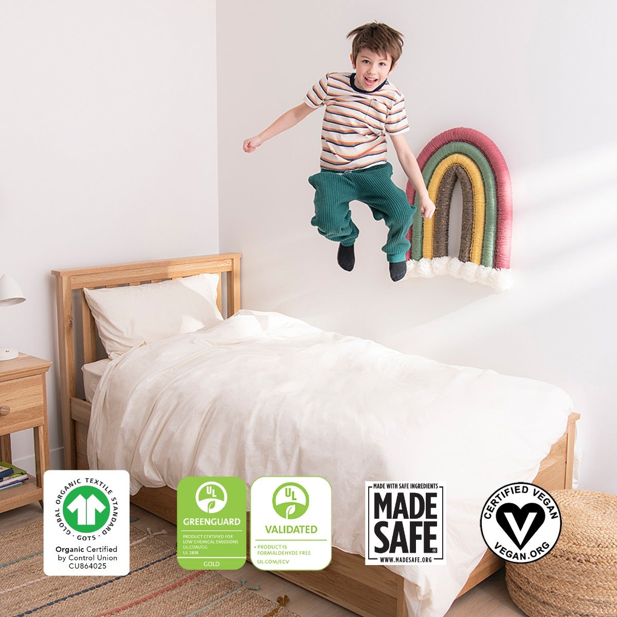 Organic Cotton Percale Kids Duvet Cover Set Naturepedic