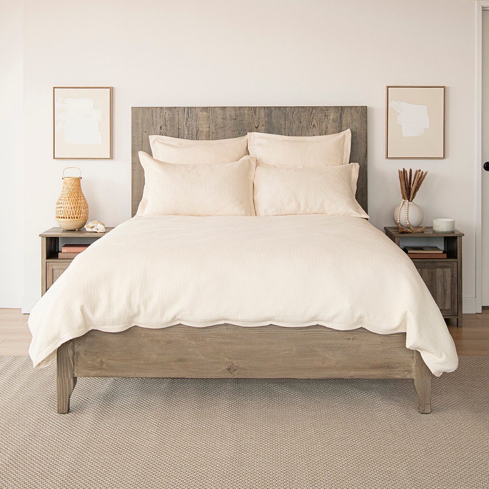 Organic Cotton Waffle Duvet Covers & Shams
