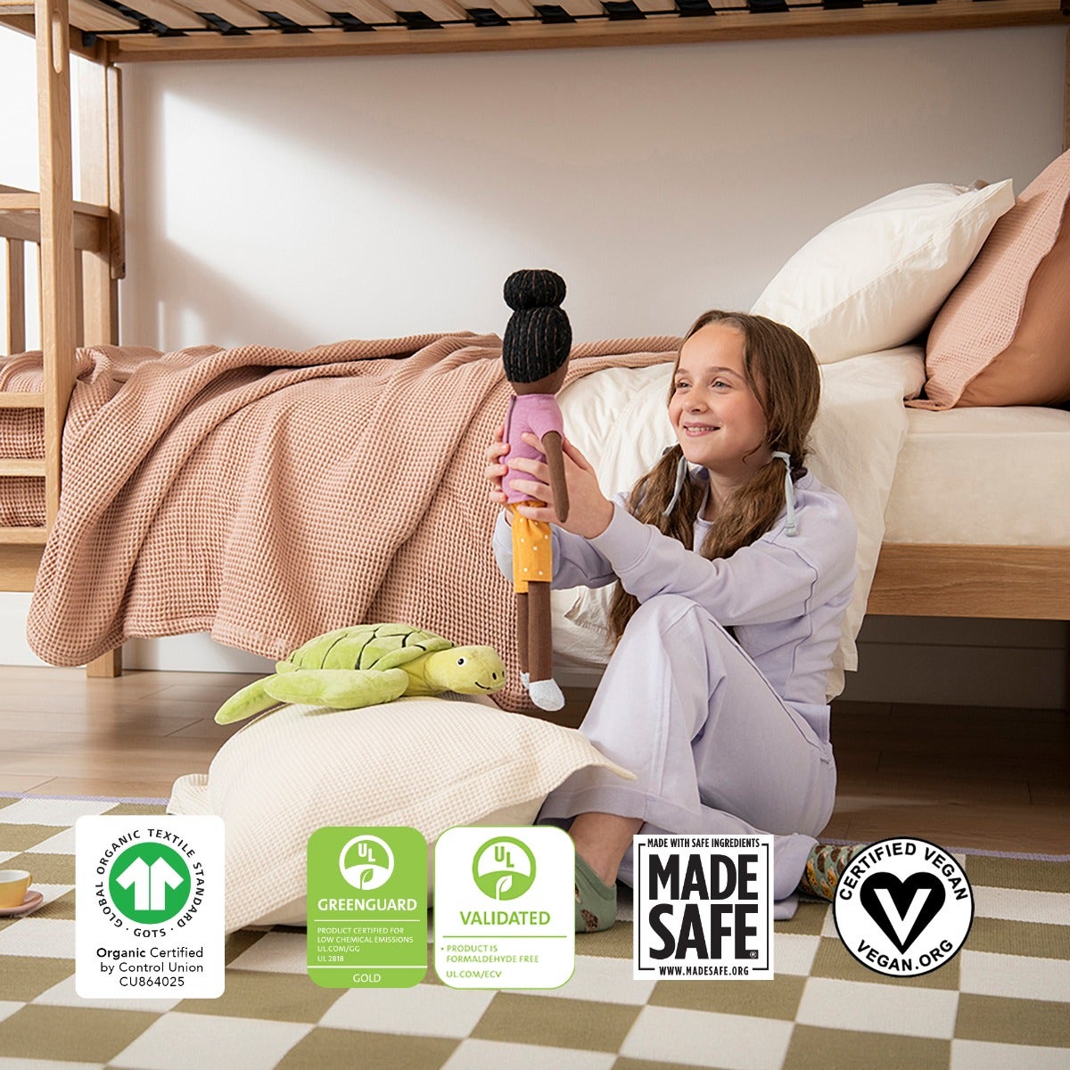Waffle Organic Cotton Duvet Cover for a Comforter Naturepedic