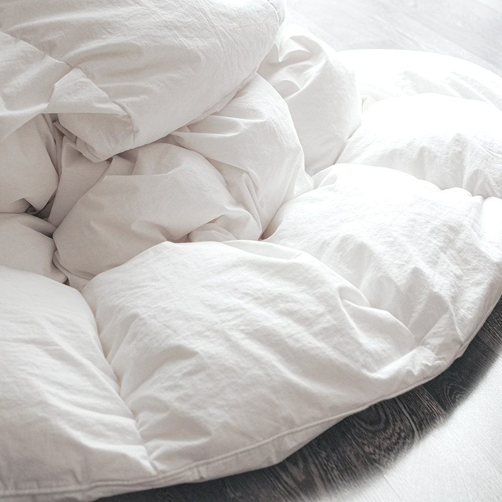 Down Duvet Insert Comforter with Organic Cotton Fabric for Kids