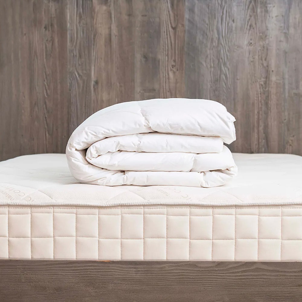 Down Duvet Insert Comforter with Organic Cotton Fabric for Kids