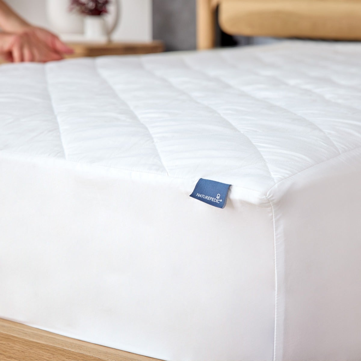 Organic Quilted Mattress Protector Pad for Kids - Waterproof
