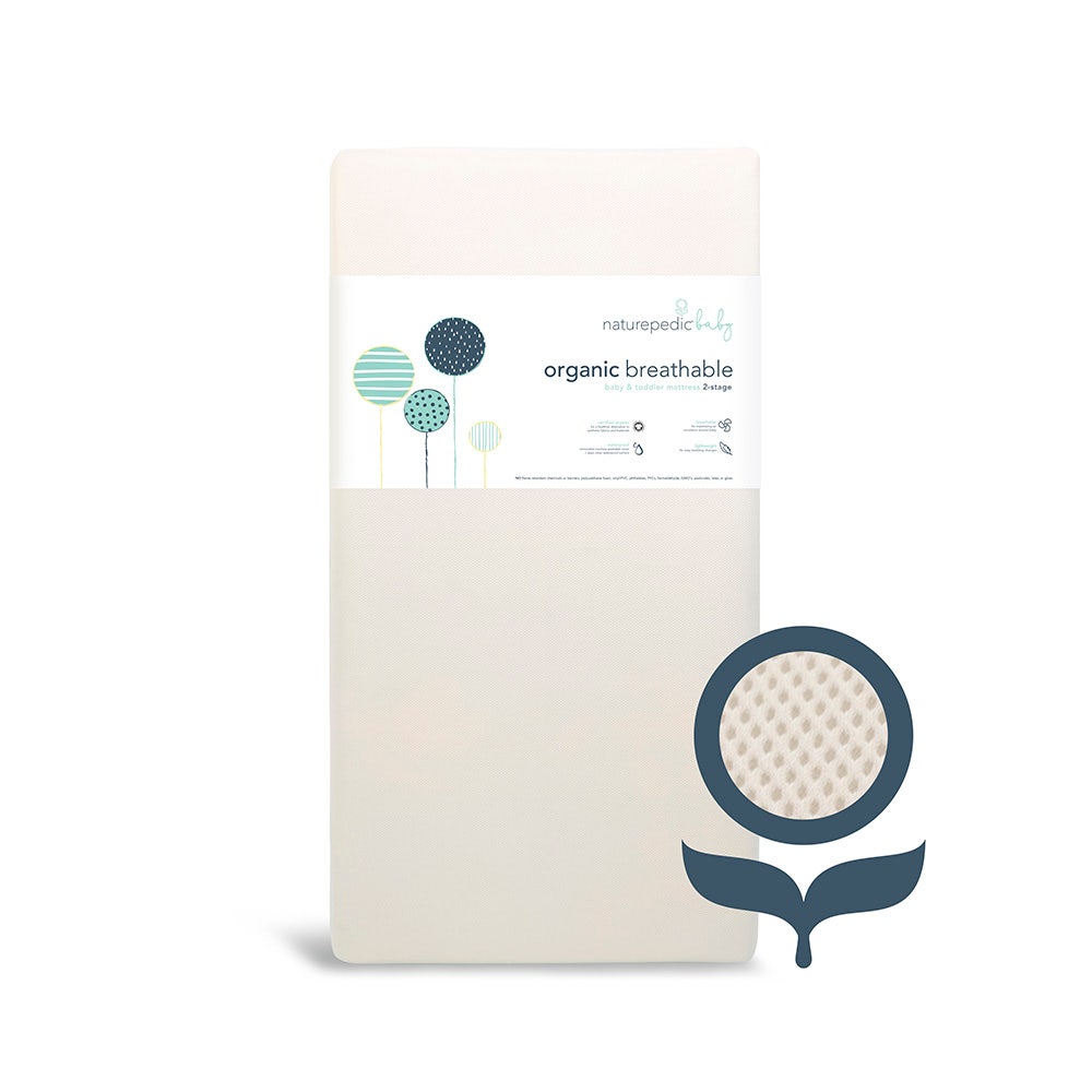 Organic Breathable Crib Mattress Baby Toddler Naturepedic