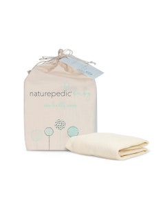 naturepedic breathable ultra crib mattress cover with packaging