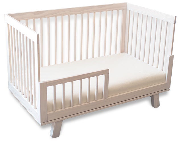 Breathable crib mattress in crib