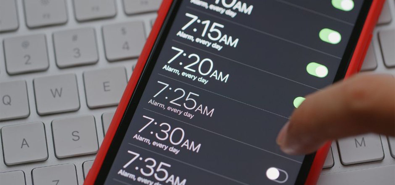 Some setting multiple alarms on their phone