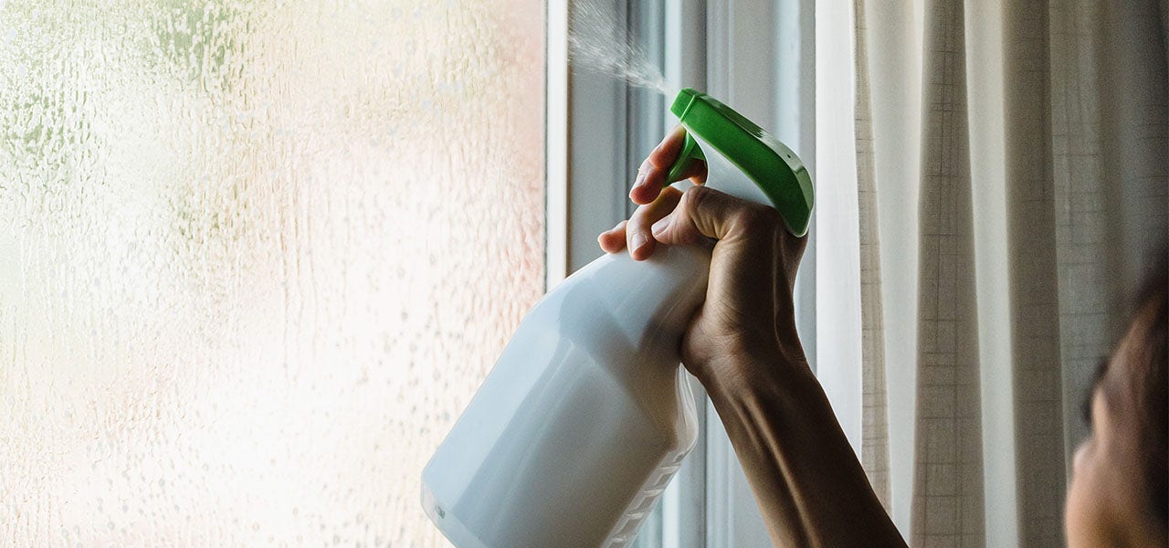 Household window cleaner that may be toxic to pets