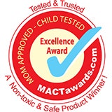 Mom Approved Child Tested Excellence Award - A Non-toxic & Safe Product Winner