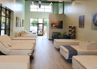 mattresses inside organic mattress gallery in Tacoma Washington
