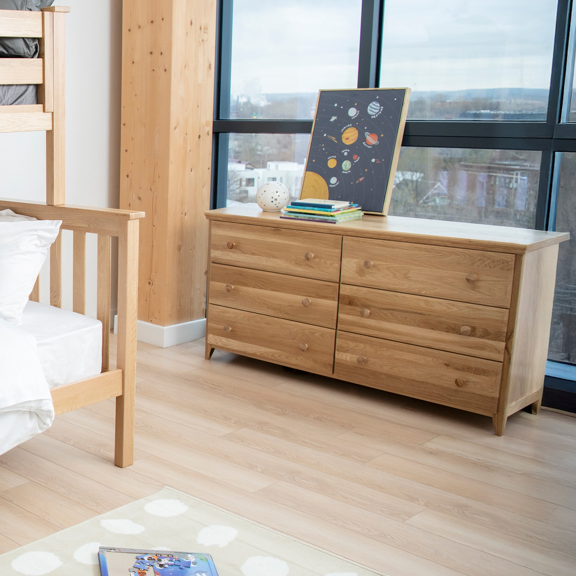 Savona Kids Nightstand Drawer Open