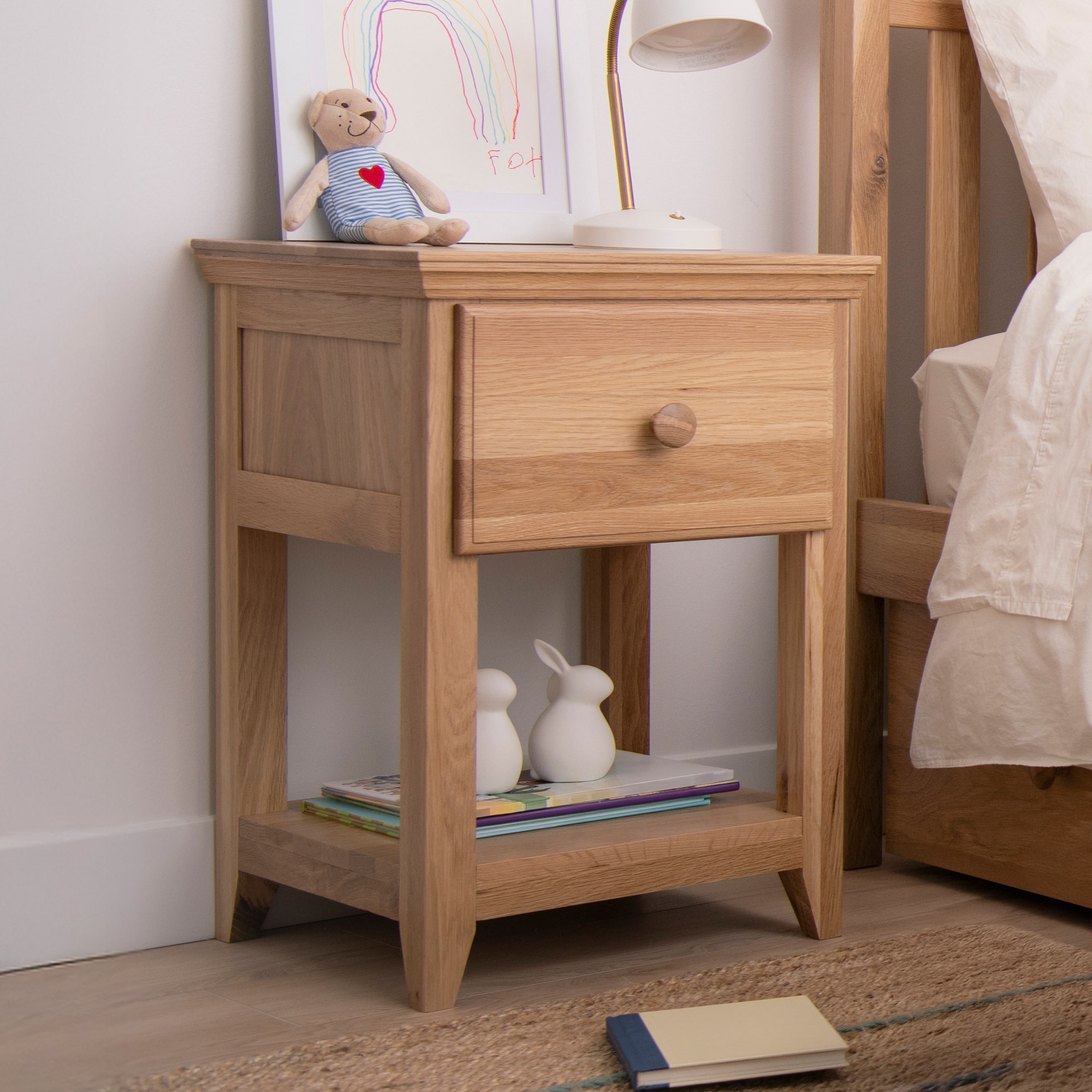 Savona Kids Nightstand with Kids Toys and Items
