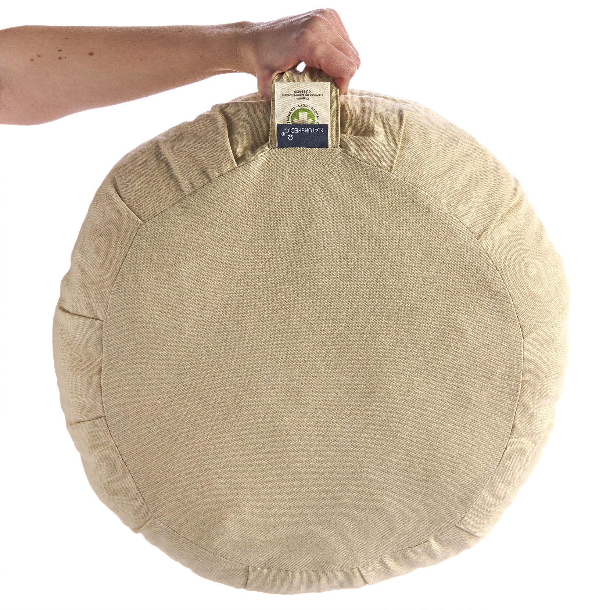 Meditation pillow with handle