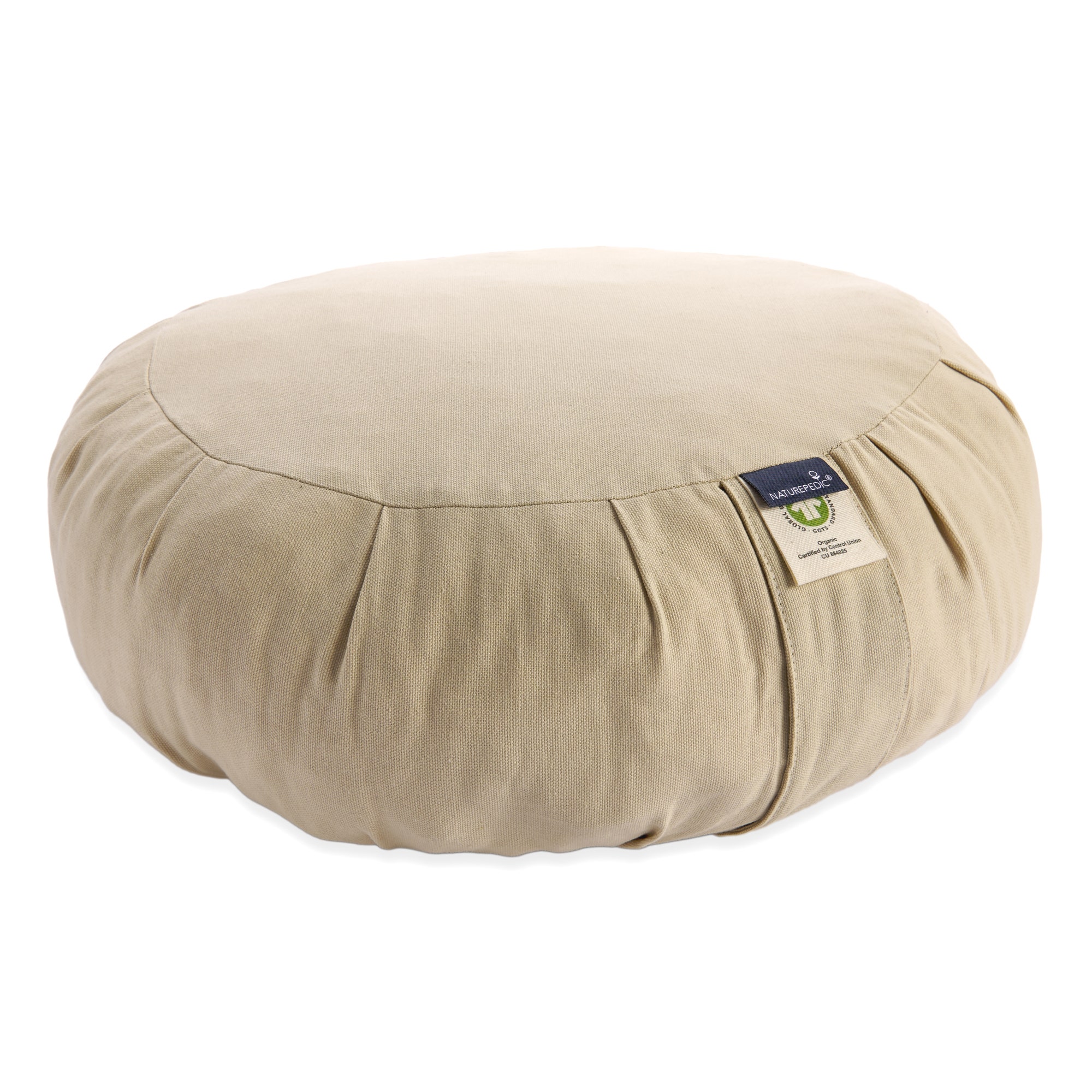 Meditation pillow, natural, front