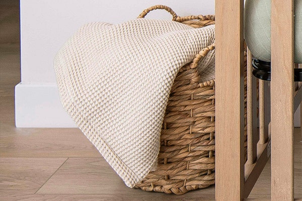 Organic Waffle Baby Blanket