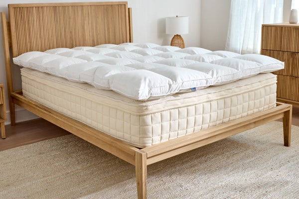 Box-Stitched Organic Latex Mattress Topper