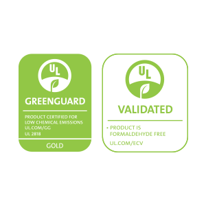 Greenguard Gold & Formaldehyde-Free Certified Logo