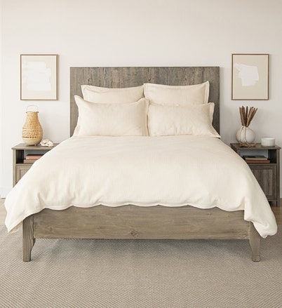 Shop Organic Cotton Waffle Duvet Cover