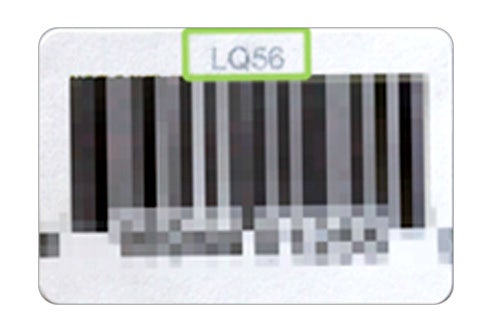 Barcode highlighting where to find the item SKU